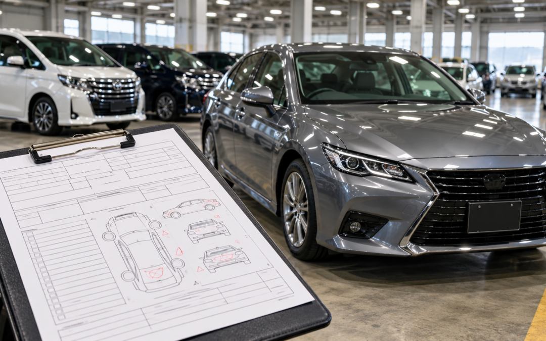 How to Read a Japanese Car Auction Sheet: Grades, Symbols, and Damage Reports Explained